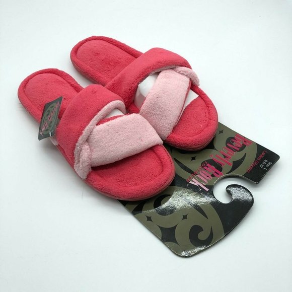 Beverly Rock Womens Slippers Slides Fuzzy 9.5-10 - Picture 2 of 5